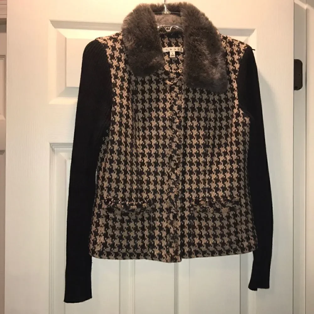 CAbi 928 Mixer Houndstooth Jacket